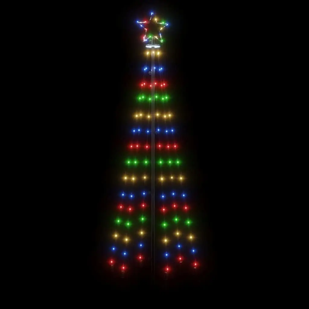 Christmas Tree with Spike 180cm 108 Multicolour LEDs 8 Lighting Effects
