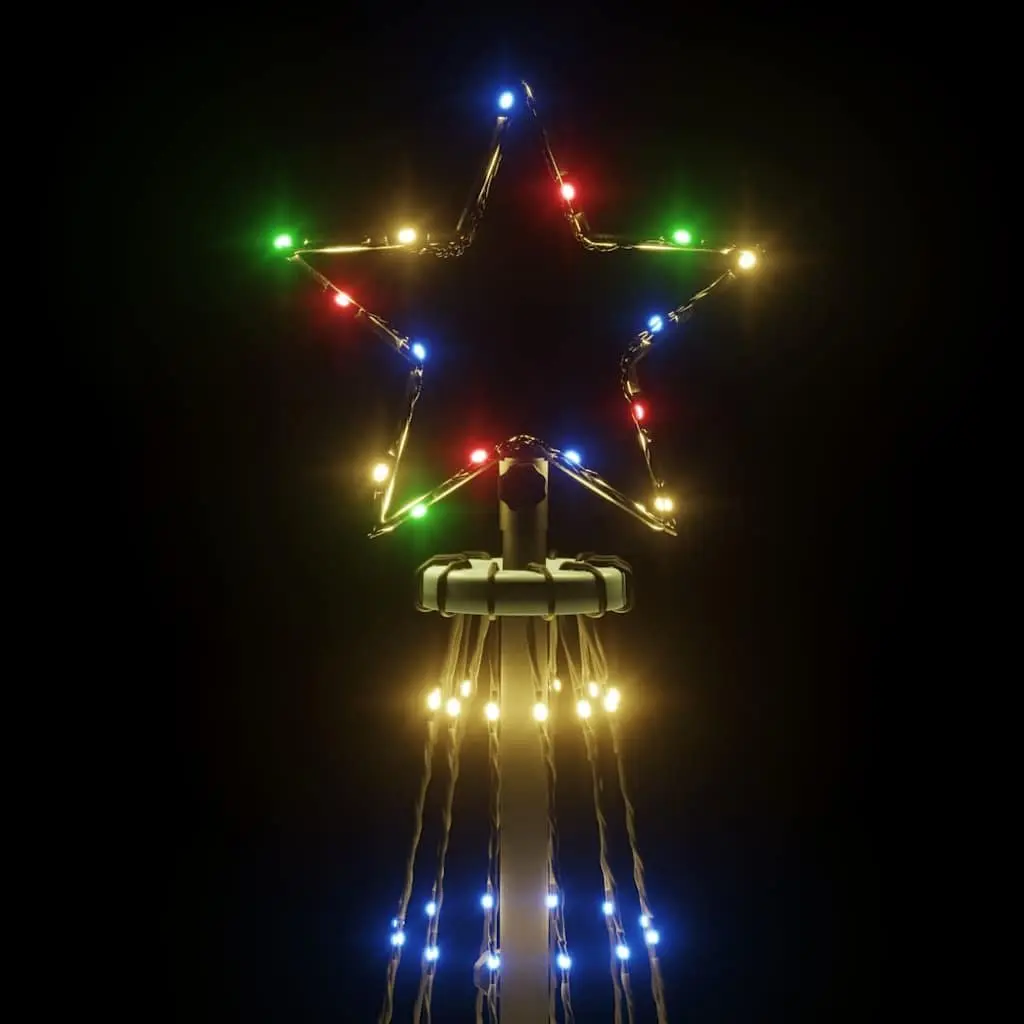 Christmas Tree with Spike 180cm 108 Multicolour LEDs 8 Lighting Effects