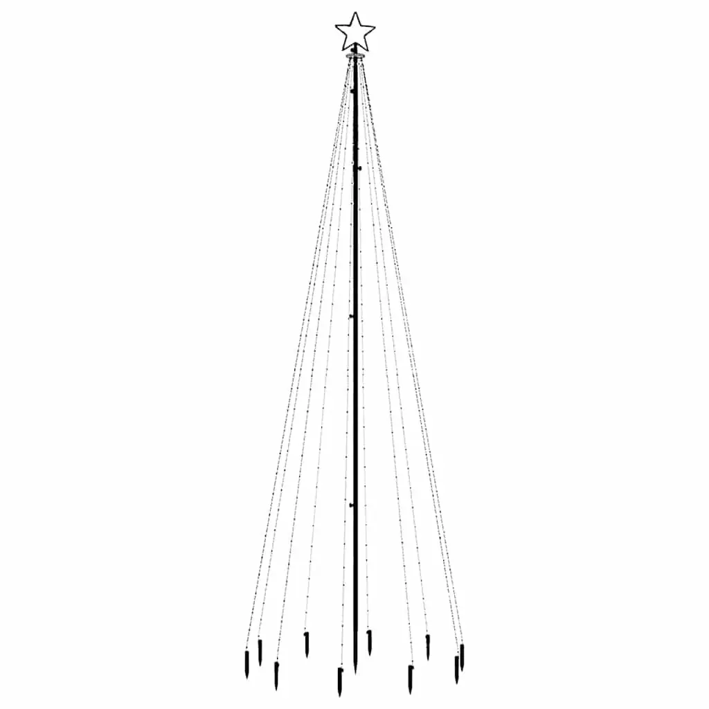 Christmas Tree with 310 Warm White LEDs 300cm Height Holiday Home Decor