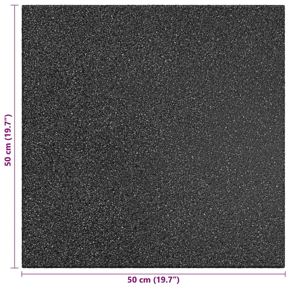Fall Protection Tiles Rubber 3 cm Thick Outdoor Flooring Black 12 Piece