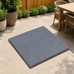 Fall Protection Tiles 24 pcs Grey 50 x 50 cm Outdoor Rubber Flooring Safety Mats