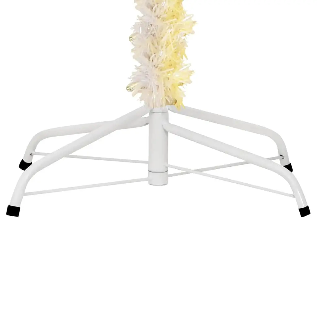 Artificial Christmas Tree Iridescent Tips 180cm White PVC