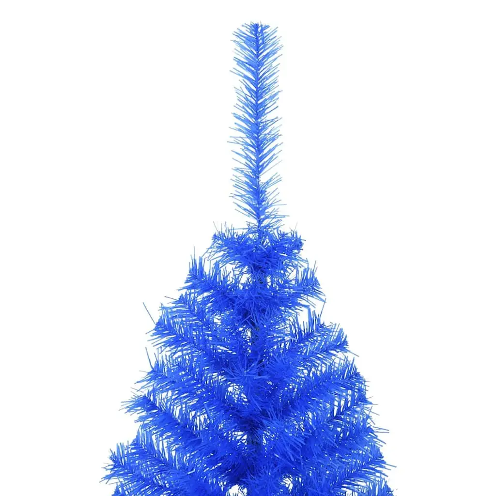 Artificial Half Christmas Tree Half-Round Wall-Mounted 150cm Blue