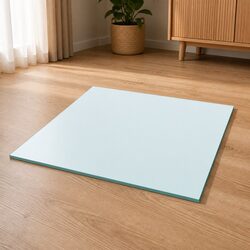 Tempered Glass Table Top 40x40 cm Transparent Square Dining Coffee Garden