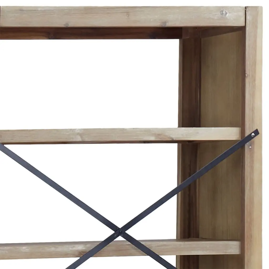 4-Tier Wooden Bookcase Solid Acacia 80x30x110 cm Brown Storage Display Shelf