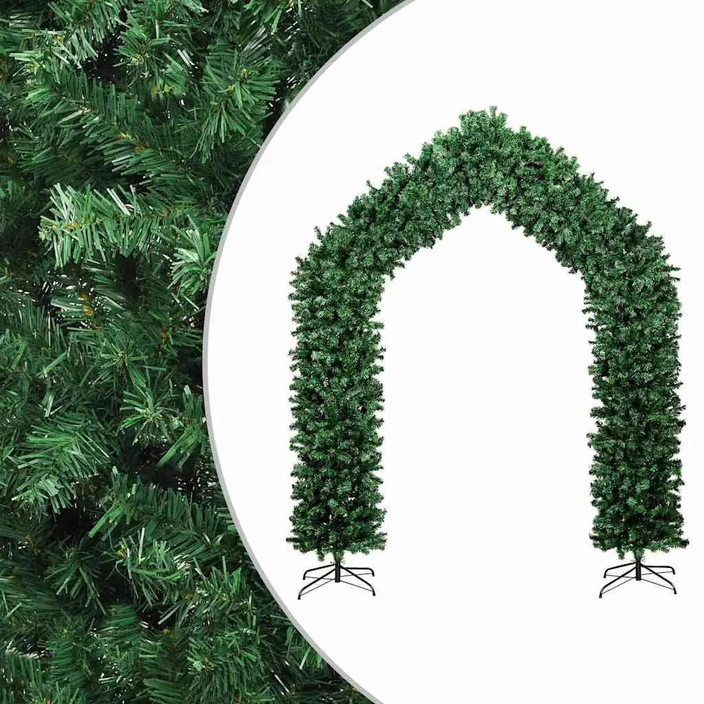 Christmas Tree Arch 270 cm Green PVC Seasonal Decoration