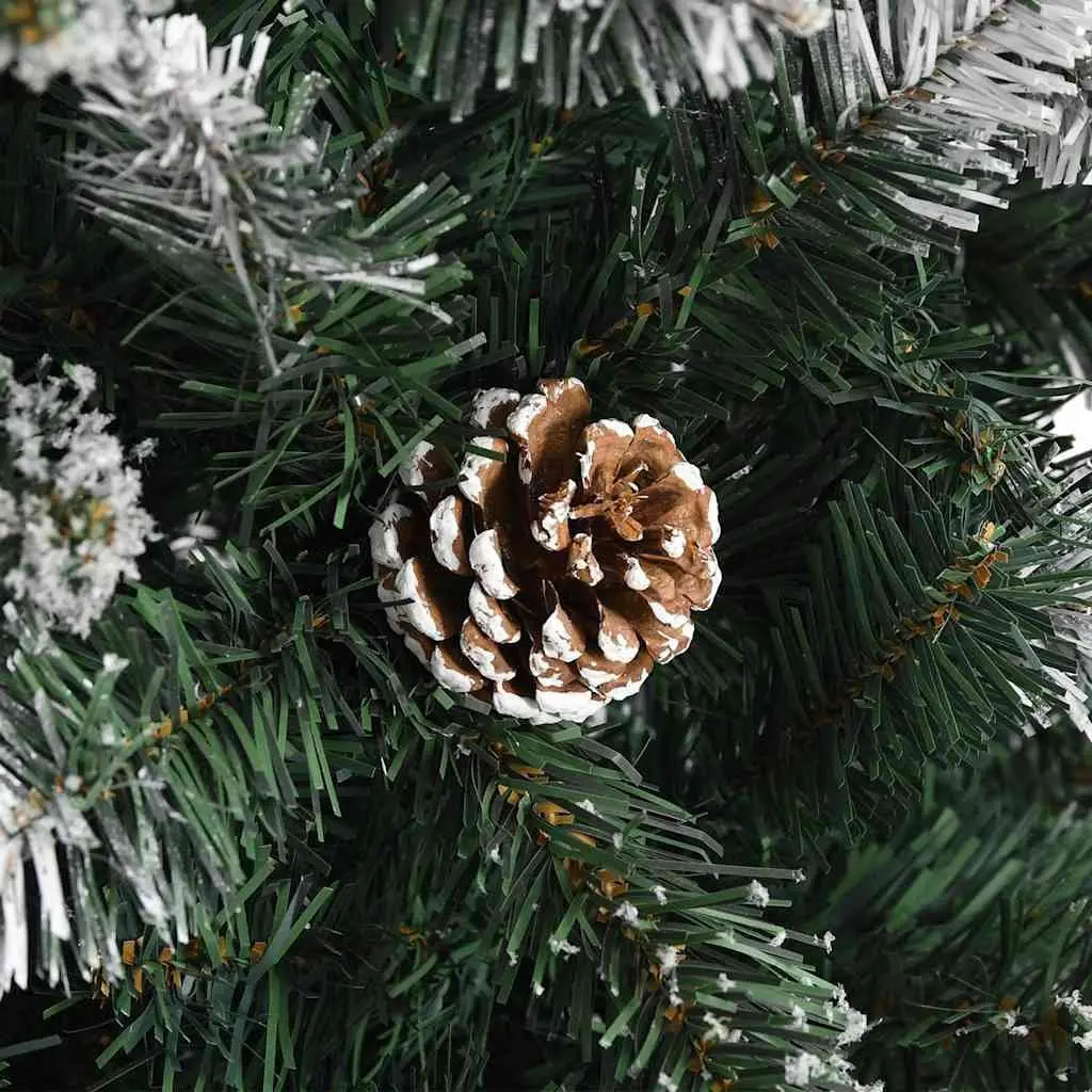 Artificial Christmas Tree 240cm Green PVC Hinged Branches