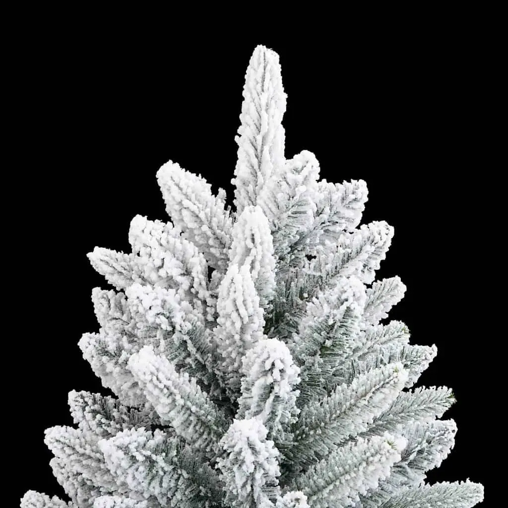 Artificial Christmas Tree 120cm White Flocked Snow Hinged Branches PVC PE