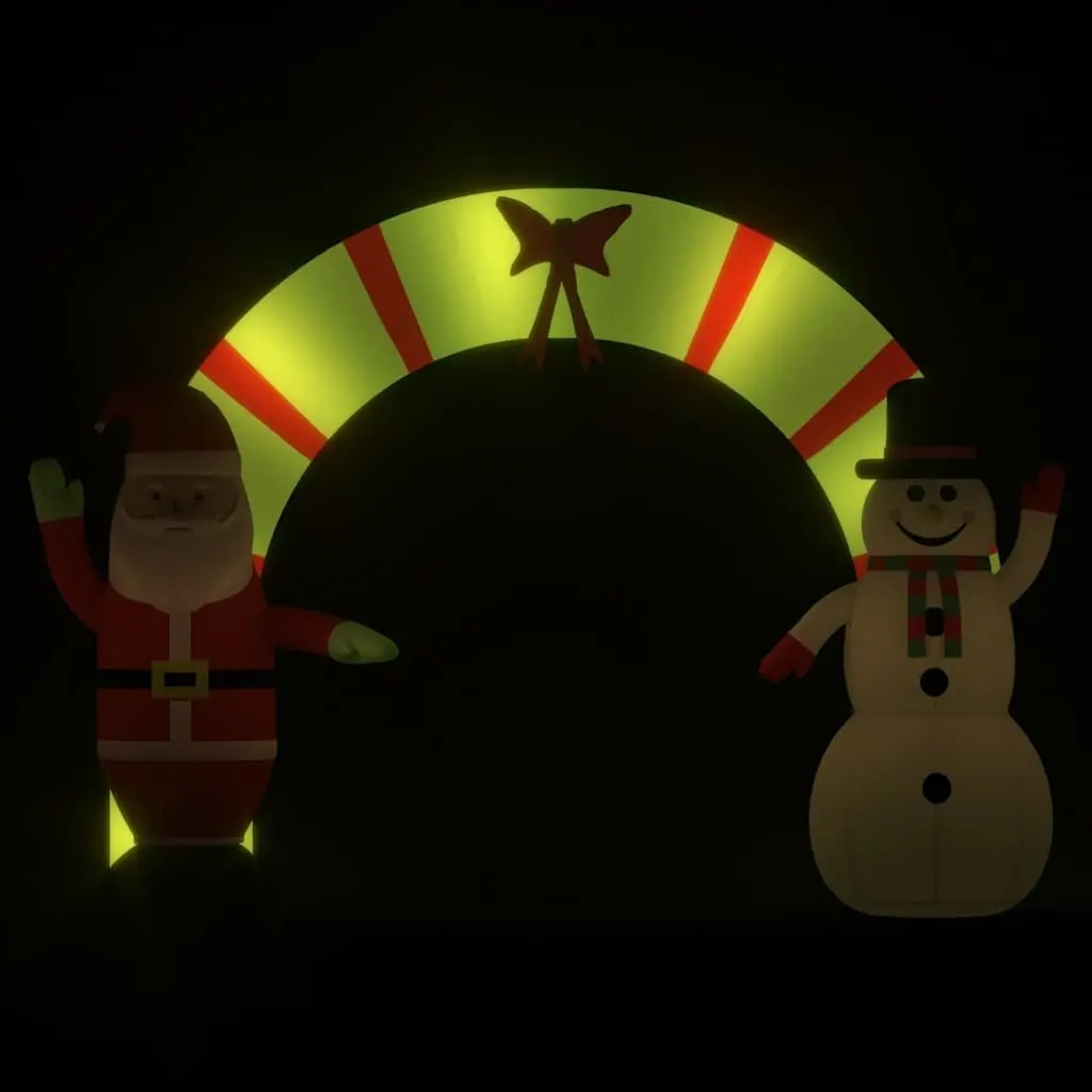 Inflatable Arch Gate Christmas Decoration LED 270cm Santa Snowman Outdoor