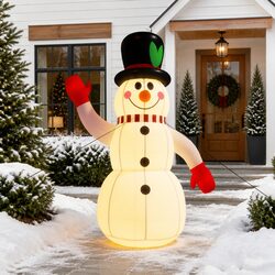 Inflatable Snowman 300cm Christmas Decoration LED Lights Outdoor Garden Holiday