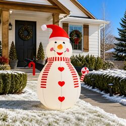 Inflatable Snowman 300 cm with Built-in LED Lights Christmas Yard Holiday