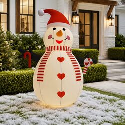 Inflatable Snowman with LED Lights 460cm Tall Outdoor Christmas Holiday Yard