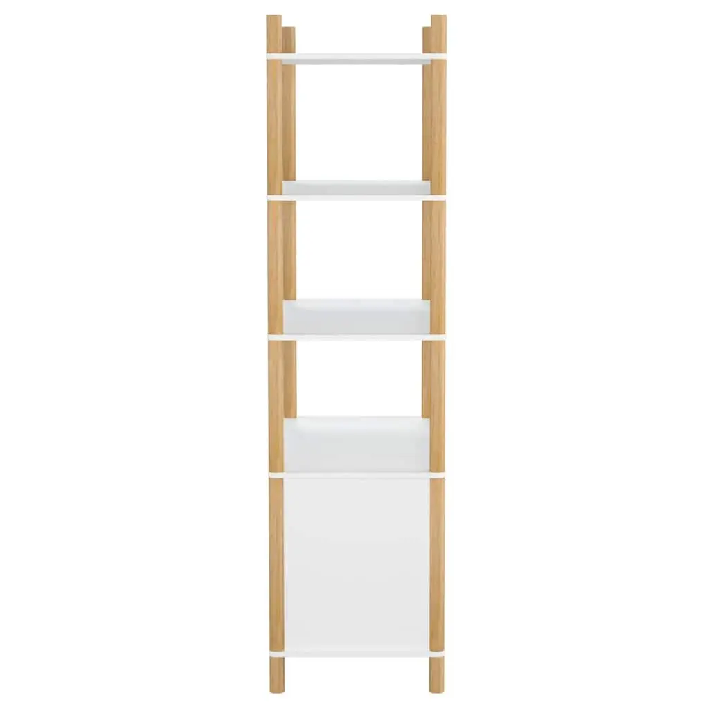 Highboard Storage Cabinet Engineered Wood White 80x40x153cm