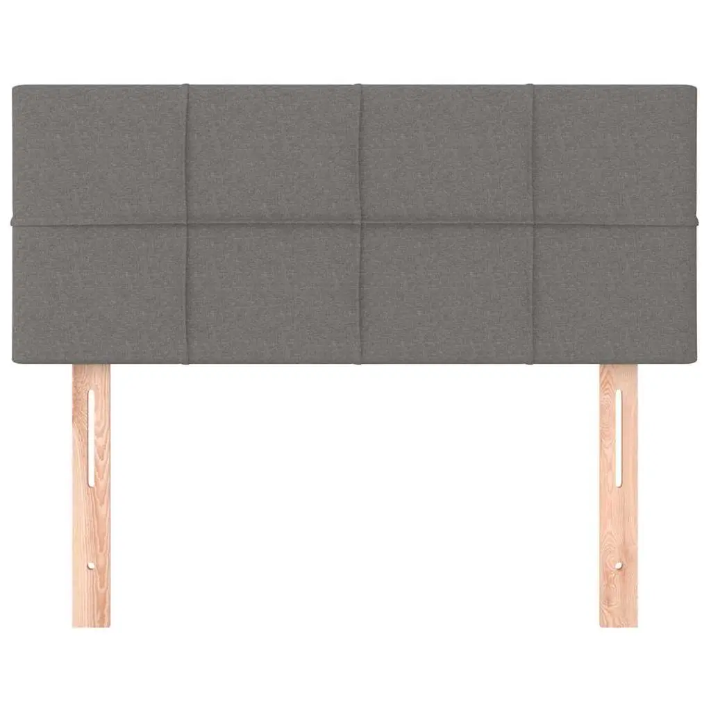 Headboard Fabric Adjustable Height 100cm Dark Grey