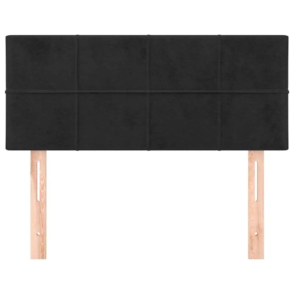Headboard Black Velvet Upholstered 100 cm Bedroom Furniture
