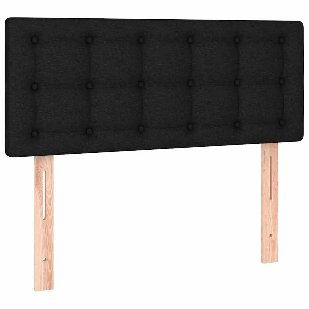 Headboard Adjustable Height 100 cm Black Fabric Bedroom Bed Support