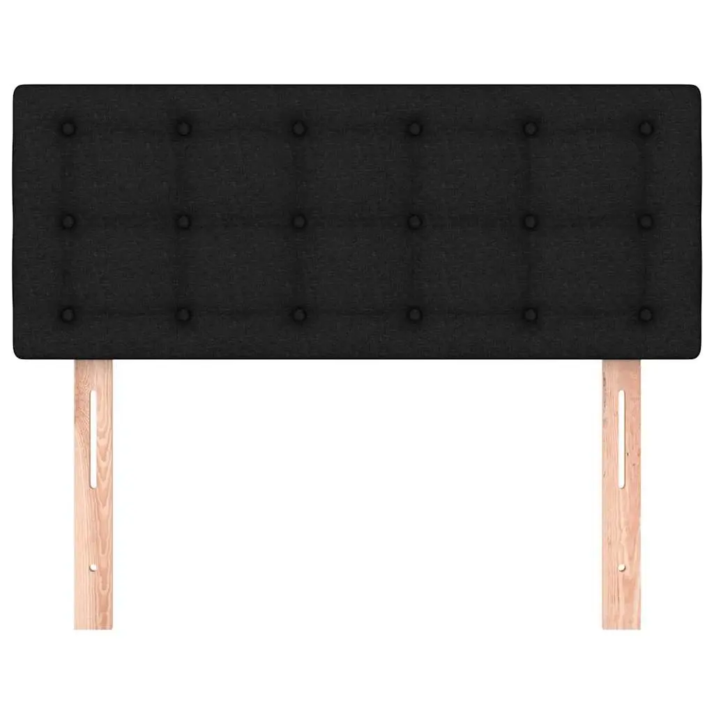 Headboard Adjustable Height 100 cm Black Fabric Bedroom Bed Support