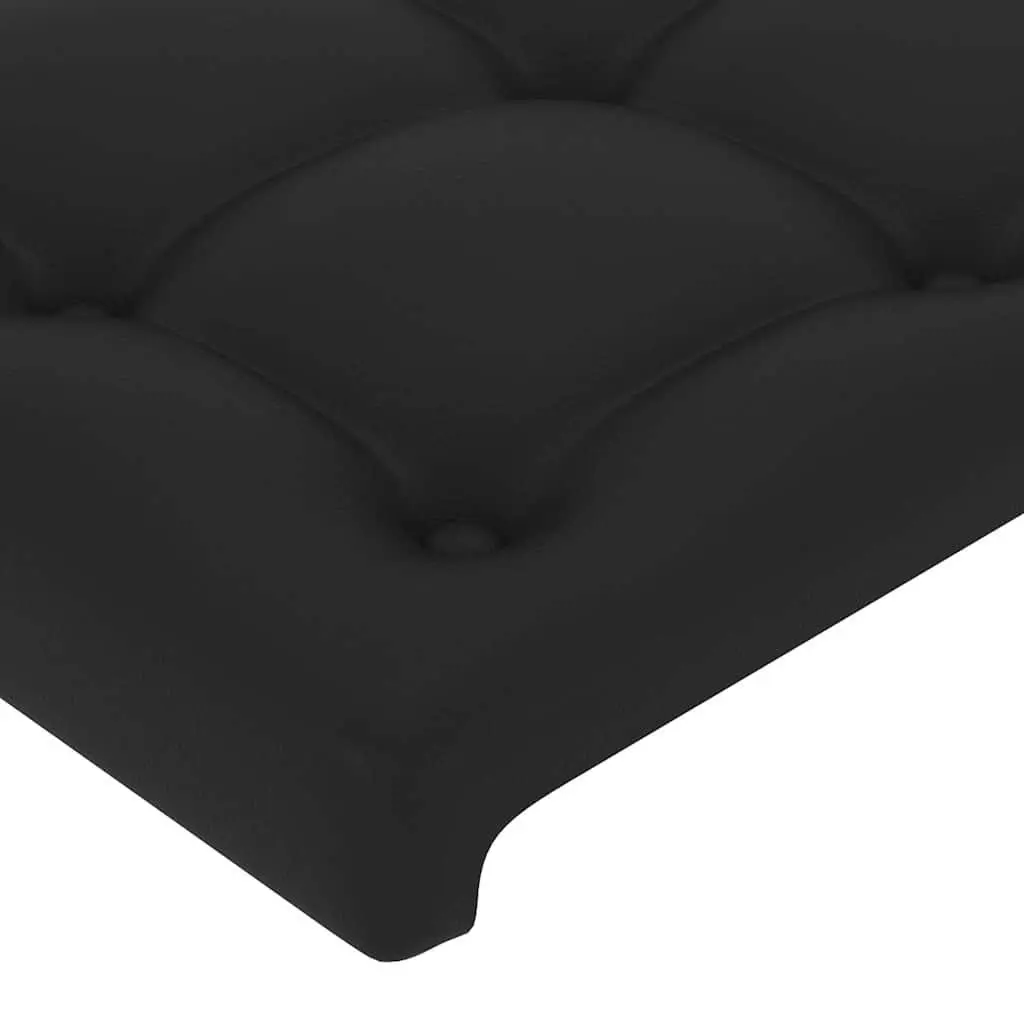 Faux Leather Headboard Adjustable Height 144cm Black Bedroom Furniture