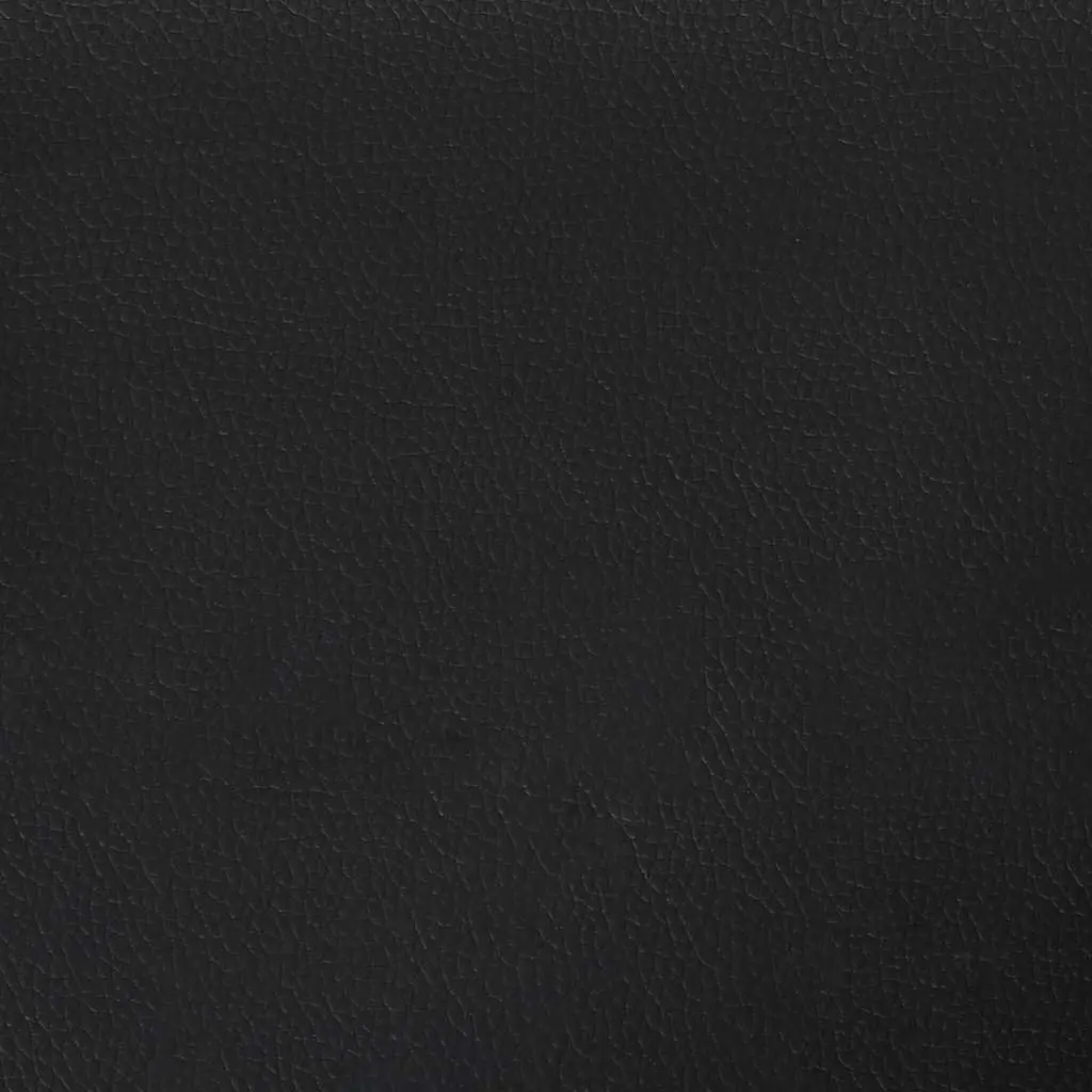 Double Bed Frame Black 137x187 cm Faux Leather Platform Bedroom Furniture