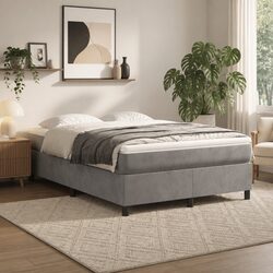 Queen Mattress Topper 152x203x5 cm Extra Soft Foam Pad White Breathable Support