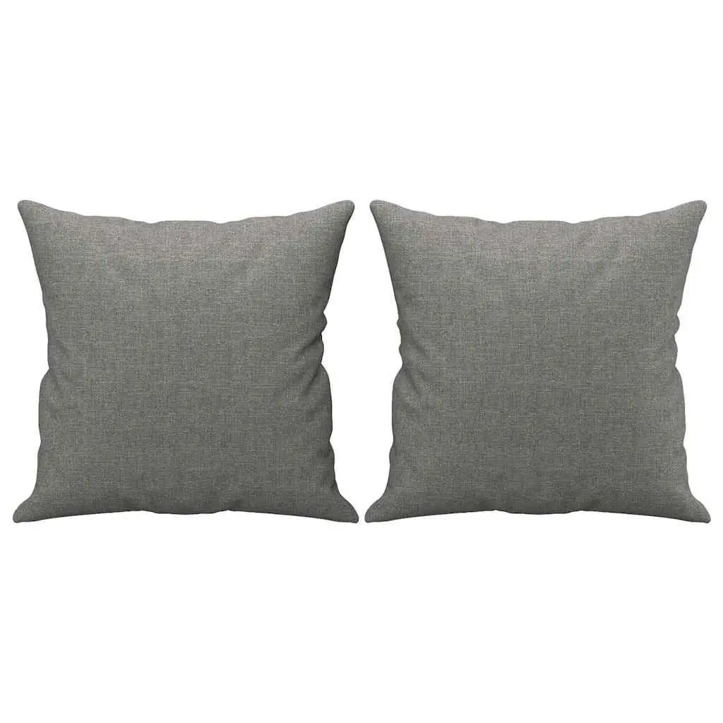 Throw Pillows Square Cushions 40x40 cm Grey 2 pcs Home Decor