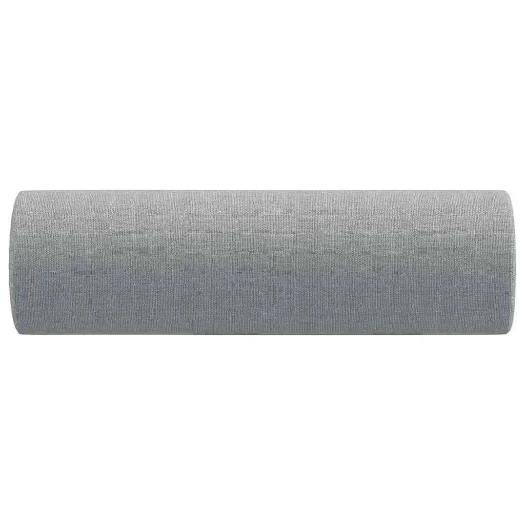 Throw Pillows Decorative Cushions 2 pcs Grey Cylinder Roll Bolster Zip Covers