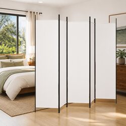 5-Panel Room Divider Screen Folding Partition Privacy Space Separation