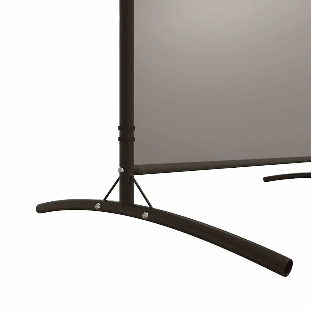 3-Panel Room Divider Foldable Anthracite Fabric Privacy Screen