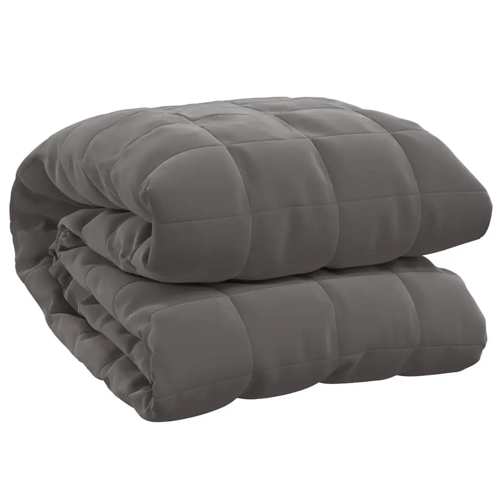 Weighted Blanket 7kg 155x220cm Grey Dual-sided Fabric Pressure Sleep Comfort Quilt