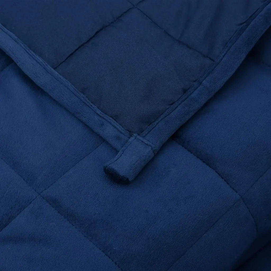 Weighted Blanket Heavy Pressure Therapy 155x220 cm Blue