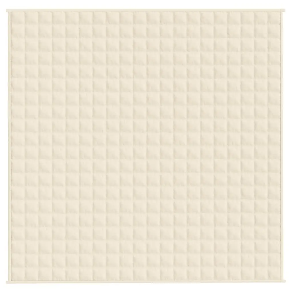 Weighted Blanket Breathable Light Cream 200x200 cm 13 kg Pressure Relief