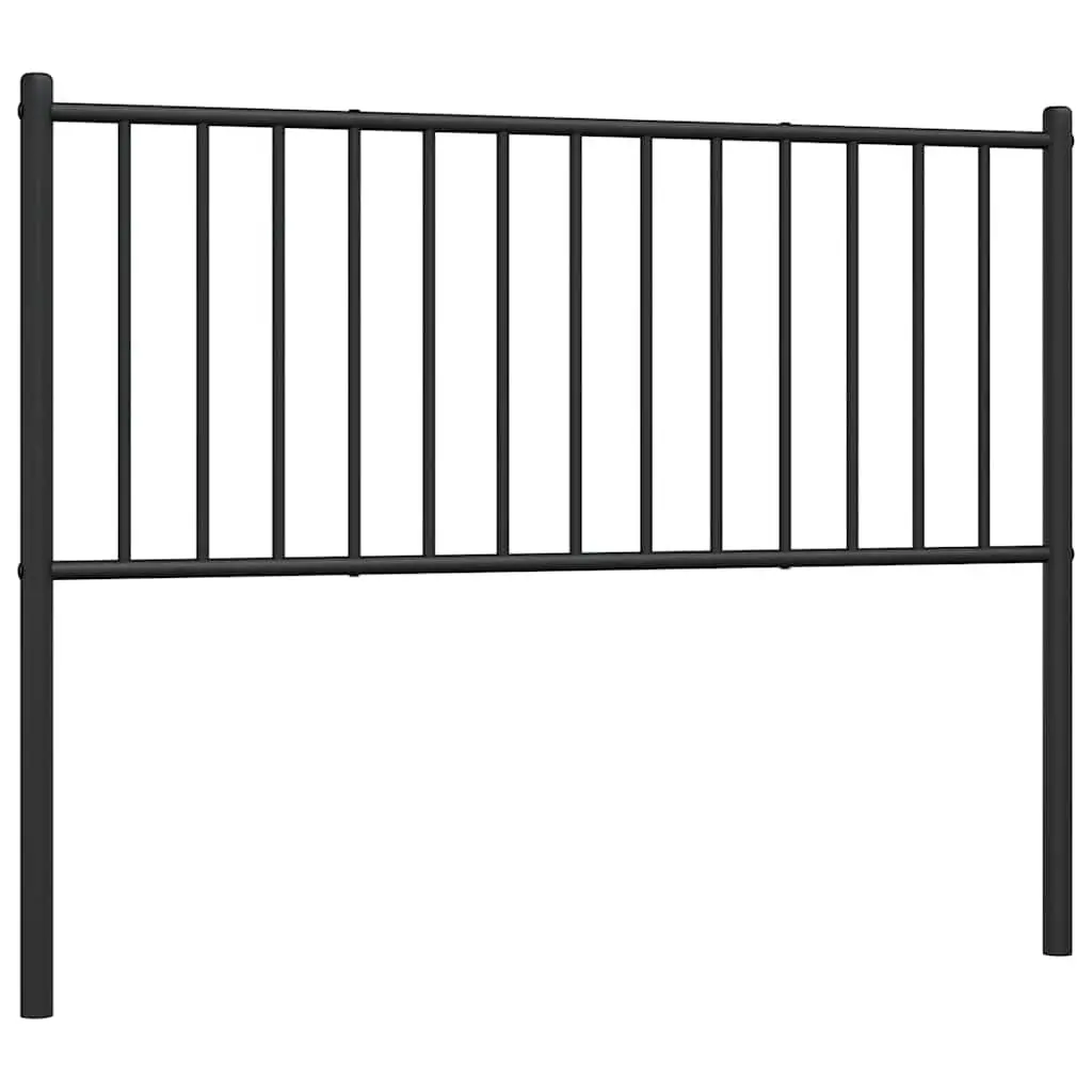 Metal Headboard Powder Coated Steel 107cm Black