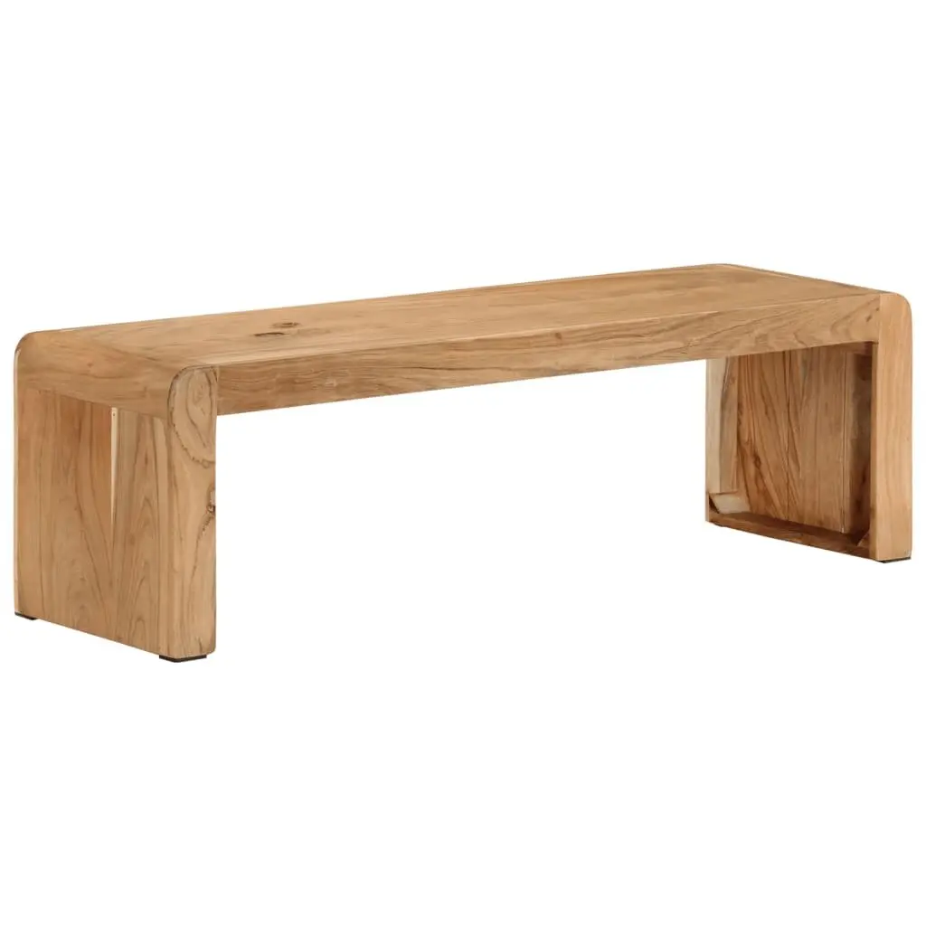 TV Stand Solid Acacia Wood Rustic Farmhouse 110x33x33 cm Brown