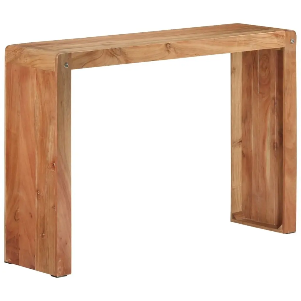 Console Table Solid Acacia Wood Rustic 110x30x76 cm Brown