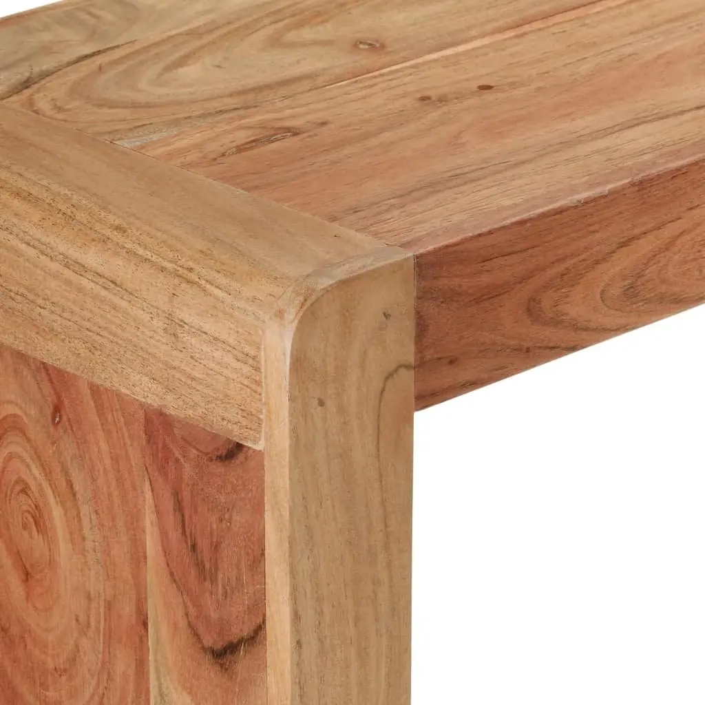 Console Table Solid Acacia Wood Rustic 110x30x76 cm Brown