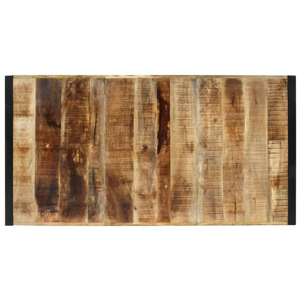 Dining Table Solid Mango Wood 175x90x76 cm Brown Sturdy Frame
