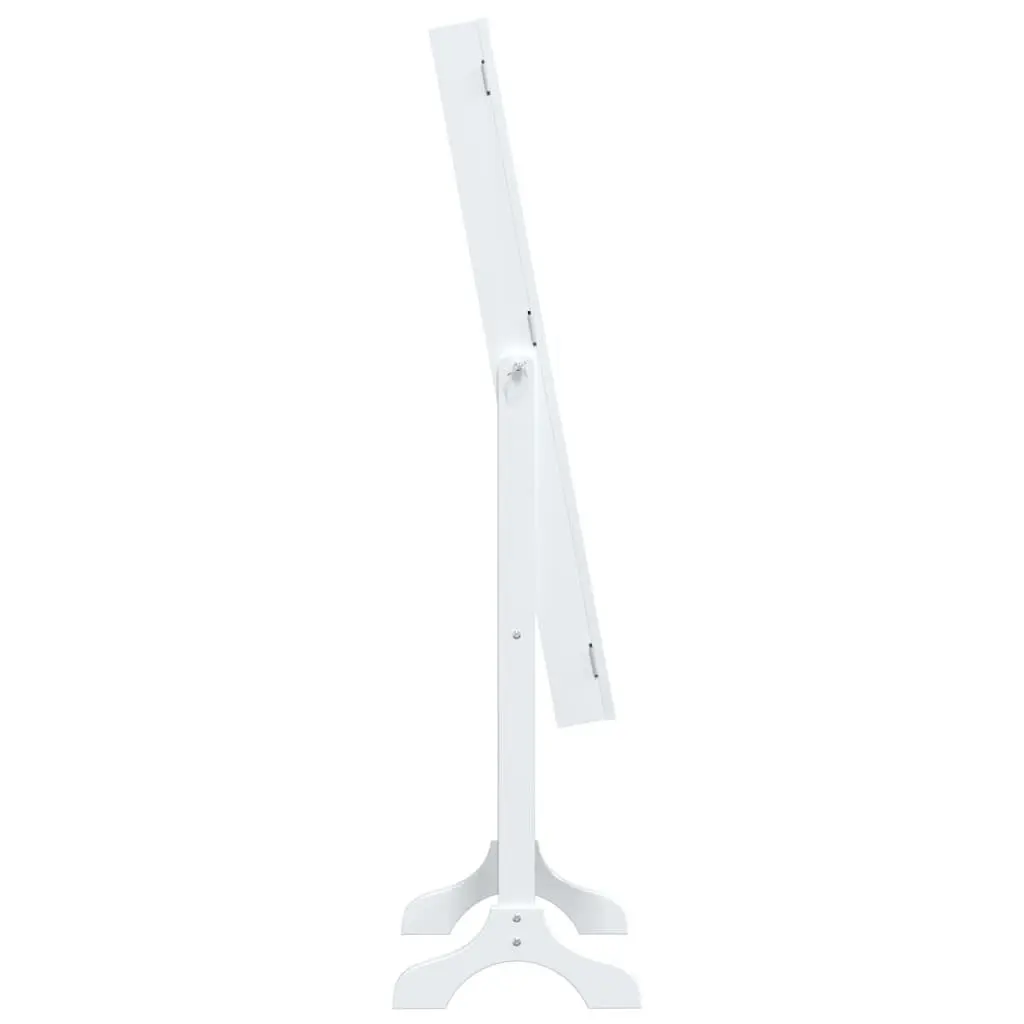 Free-Standing Floor Mirror White Hallway Bedroom Dressing Room Decor Storage