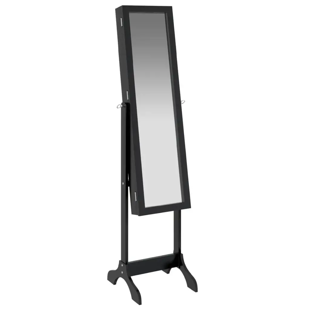 Free-Standing Mirror Black Floor Hallway Bedroom Dressing Room Decor 34x37x146cm