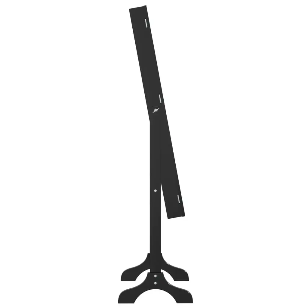 Free-Standing Mirror Black Floor Hallway Bedroom Dressing Room Decor 34x37x146cm