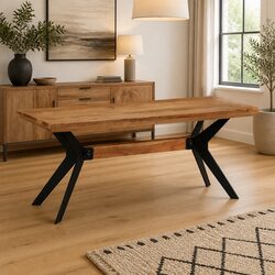 Dining Bench 110x40x46 cm Industrial Style Brown Solid Wood Steel Kitchen