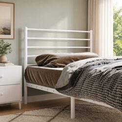 Metal Headboard White 90cm Bed Frame Head Rest Support Bedroom Furniture