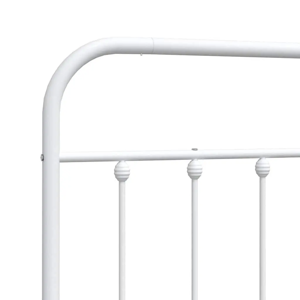 Metal Headboard White 90cm Bed Frame Head Board Bedroom Furniture Stylish Design