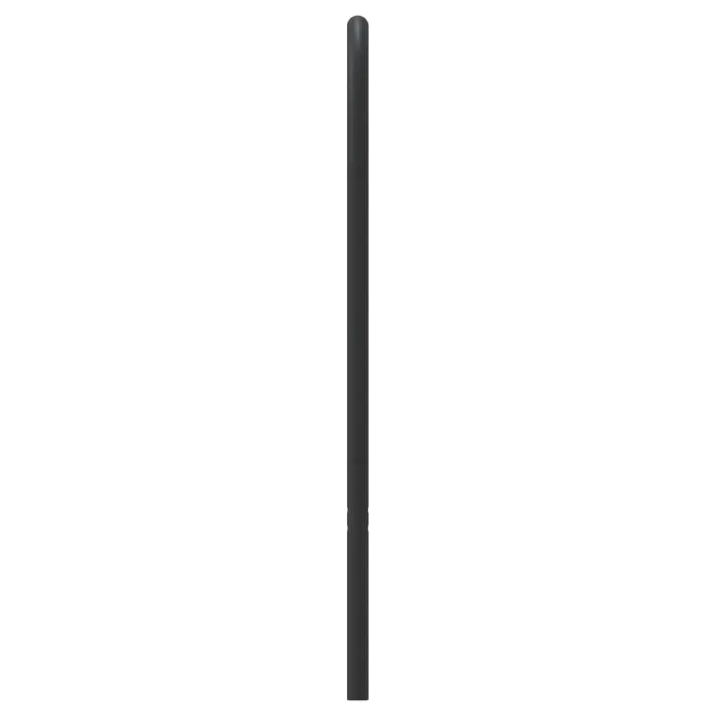 Metal Headboard Black 107cm Powder-Coated Steel Bedroom Furniture Bed Frame Accessory