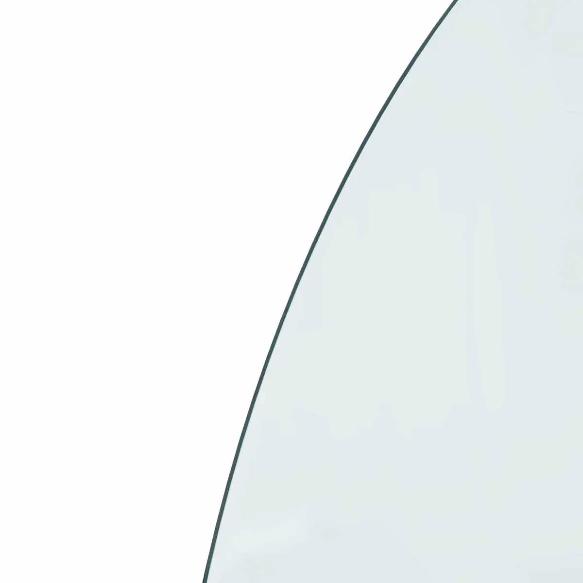 Fireplace Hearth Pad Heat-Resistant Tempered Glass 800 x 500 mm Transparent