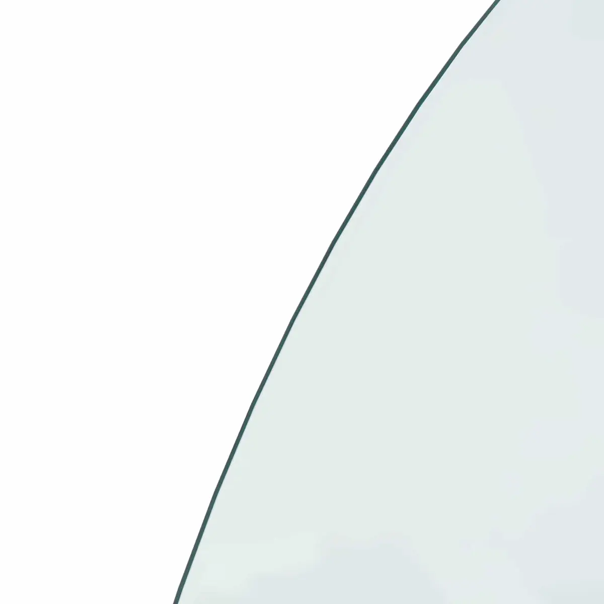 Fireplace Hearth Pad Heat Resistant Tempered Glass 1000 x 600 mm Transparent