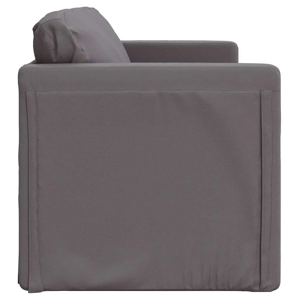 Floor Sofa Bed 2-in-1 Convertible Loveseat Grey Folding Sleeper Living Room
