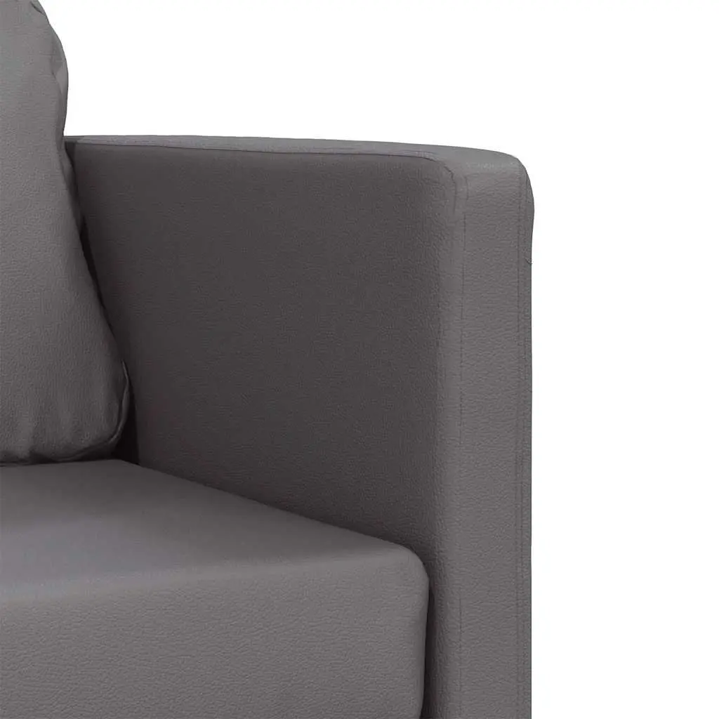 Floor Sofa Bed 2-in-1 Convertible Loveseat Grey Folding Sleeper Living Room