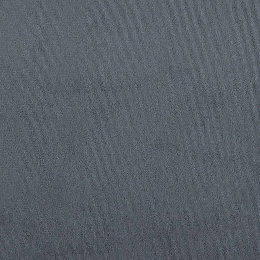 Day Bed Sofa Bed Frame Velvet Grey 90x190 cm