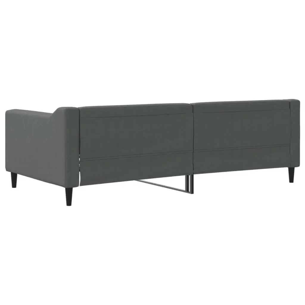 Day Bed Sofa Bed Grey Fabric 90x190cm Sleeper Couch