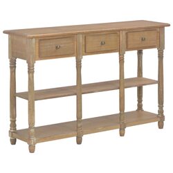 Console Table 110x30x76cm with Drawers Shelves Entryway Hallway Living Room